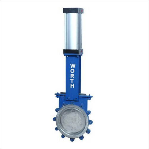 Pneumatic Knife Gate Valve - Stainless Steel, 50 NB through 600 NB Size Range | Galvanized Surface, Hand Wheel / Pneumatic Actuator Operation, Iron and Steel Body