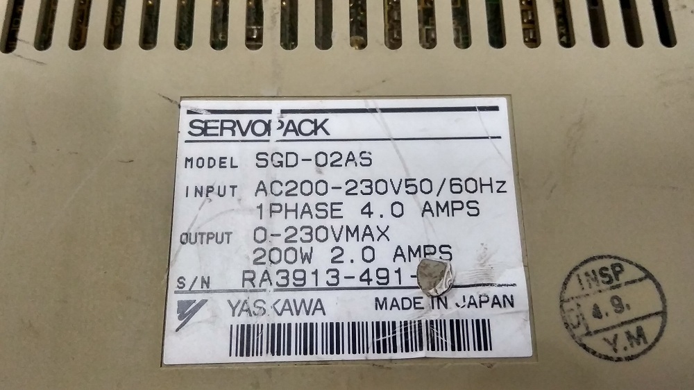 Yaskawa Servo Drive Sgd-02as