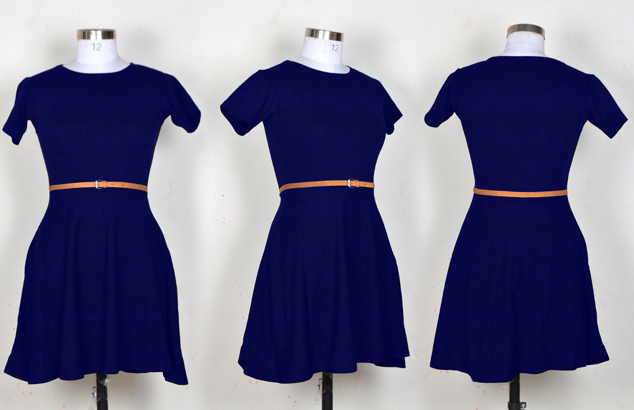 Fancy One Piece - Polyester Material, Sizes S To Xxl, 36 Inch Length, Blue Color | No Fade, Washable, Short Sleeves, All Season Wear