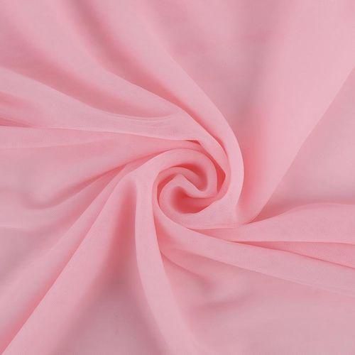 Net Fabric - Silk, Plain Texture, Orange Color | Washable, Quick Dry, Ideal For Garments Use