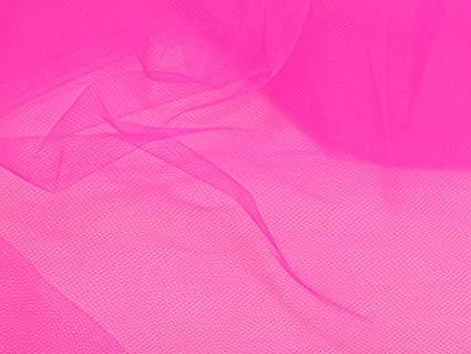 Net Fabric - Silk, Plain Texture, Orange Color | Washable, Quick Dry, Ideal For Garments Use