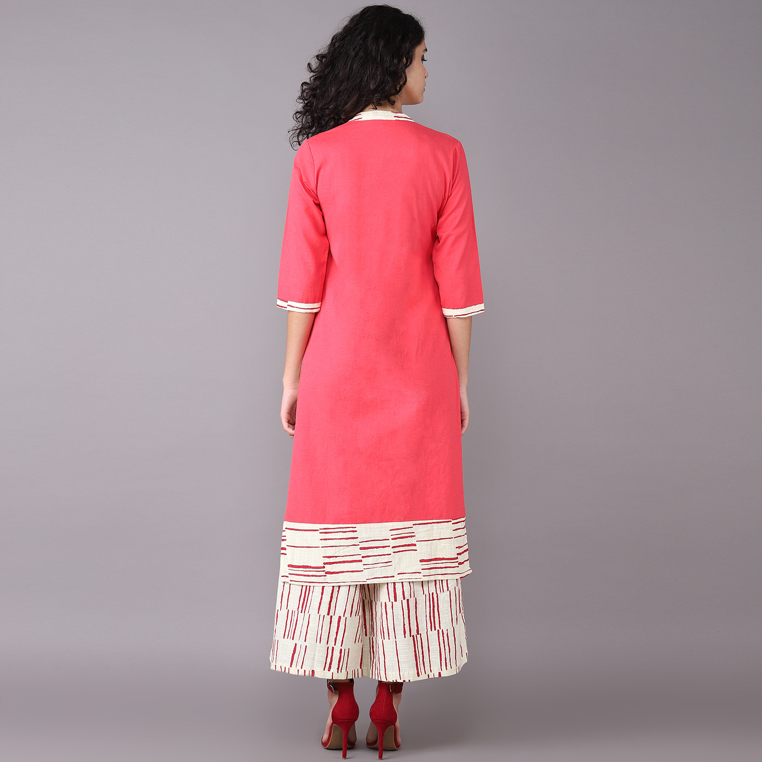 Pink Palazzo Suit
