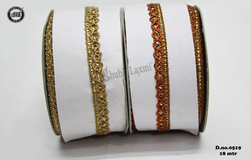 Golden Zari Border Lace