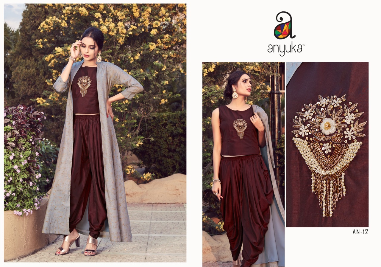 9 Colors Party Wear Indo Western Dress