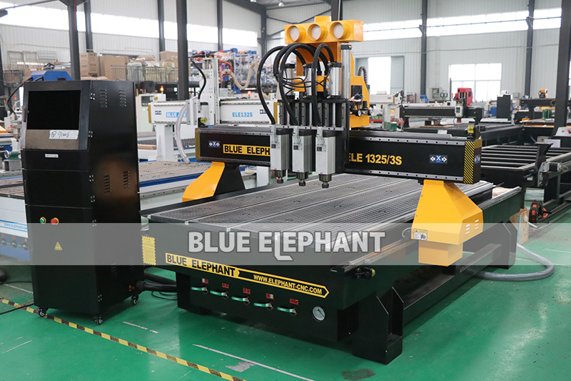 Black Ele 1325 Cnc Woodworking Machine Price , Wood Cnc Router 3d For Door Making