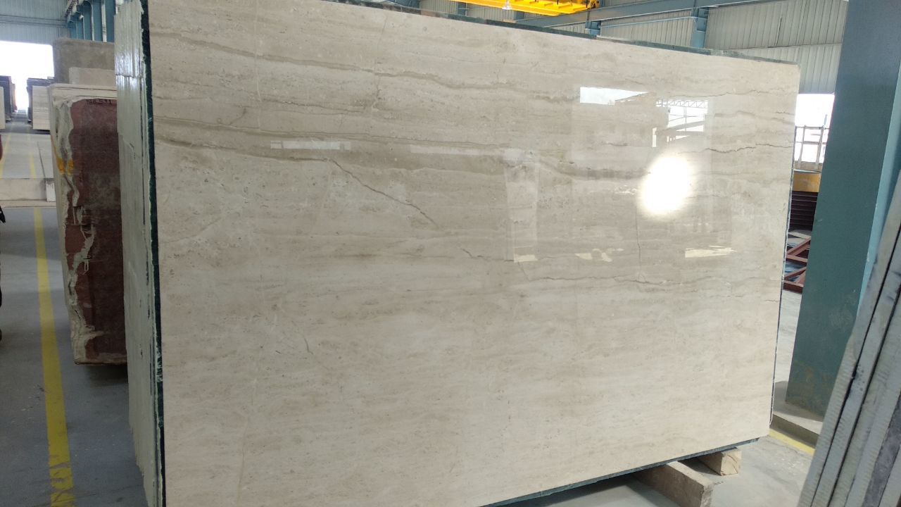 Diana Marble - Big Size Slabs, Polished Beige Finish, 18mm Thickness, Non-absorbent Quality