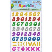 क्राफ्ट विला स्पार्कल न्यूमेरिक ग्लिटर स्टिकर