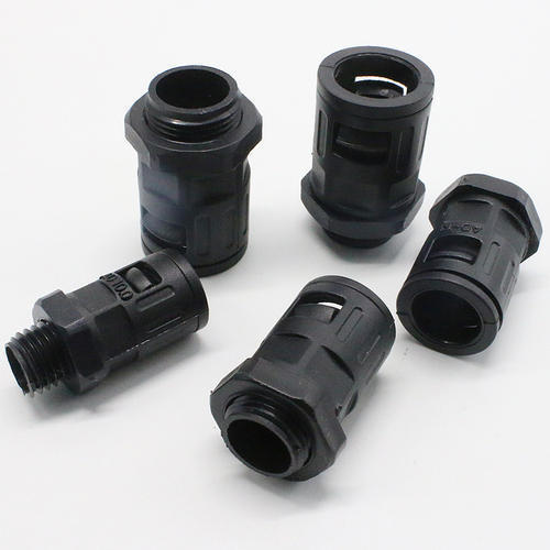 Control Panel NFC Glands - Plastic Material, Black Painted Finish | Lightweight Design, Corrosion Resistant, Suitable for Electronic Applications