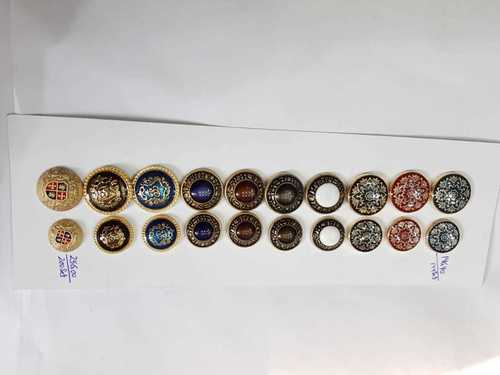 Metal Stone Buttons