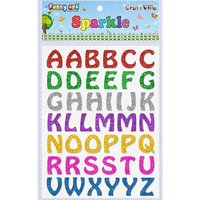 क्राफ्ट विला स्पार्कल डिज़ाइनर अल्फाबेट ग्लिटर स्टिकर