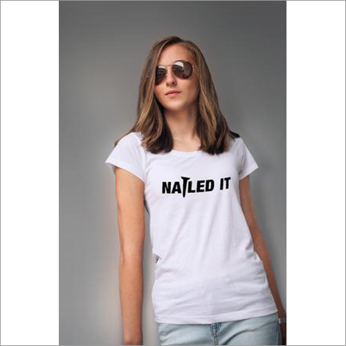 नै्ल्ड इट महिलाओं की टी-शर्ट - सफेद