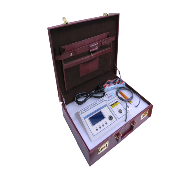 Physiotherapy Laser Therapy Unit - 100mw Power, 650mm Wavelength | Steel Construction, Inbuilt 18 Programs, Portable Design, For Elderly Muscle Relief