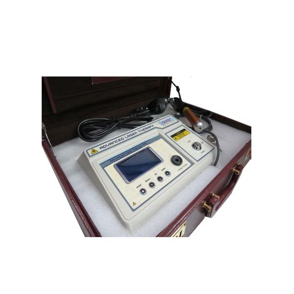 Physiotherapy Laser Therapy Unit - 100mw Power, 650mm Wavelength | Steel Construction, Inbuilt 18 Programs, Portable Design, For Elderly Muscle Relief