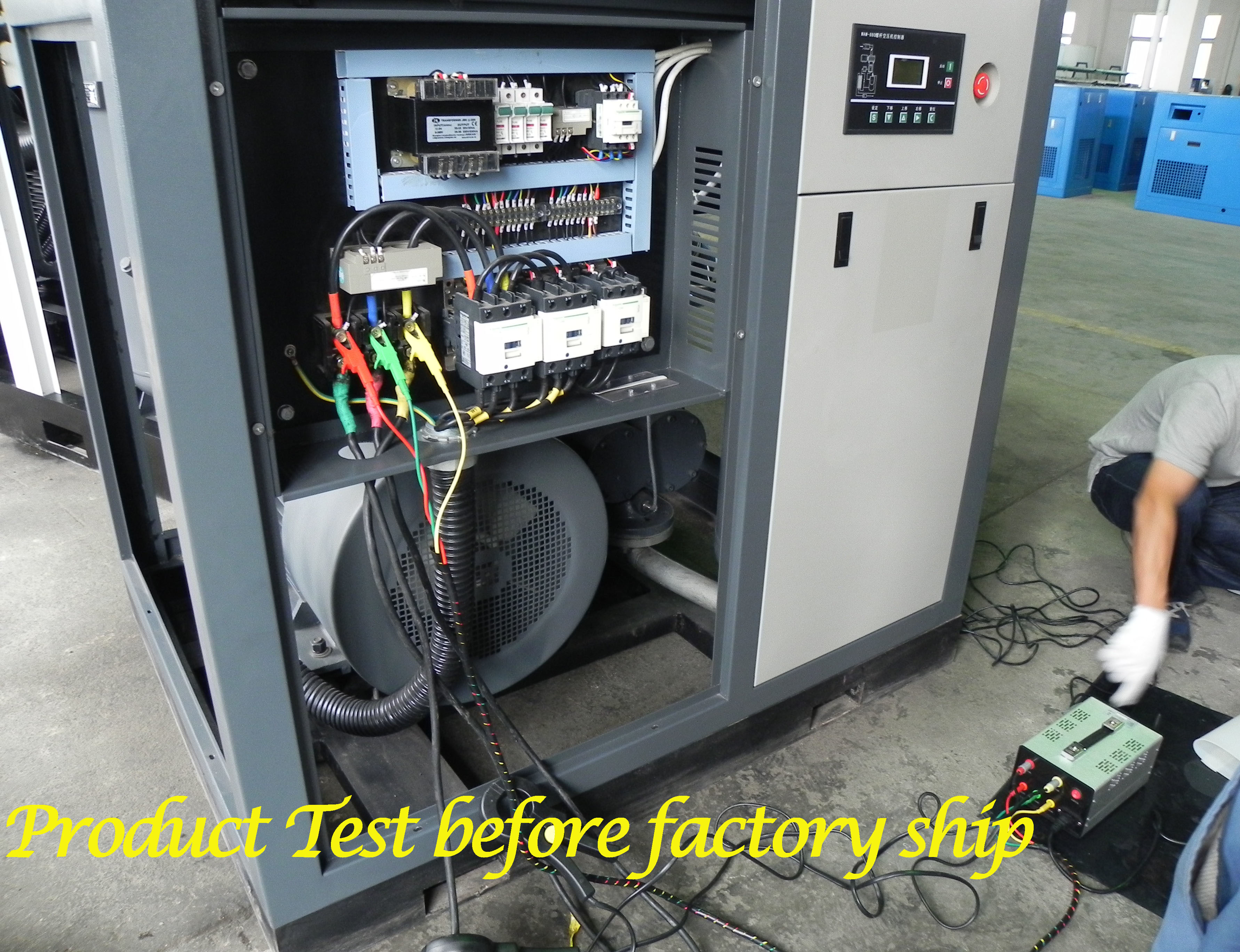 Lubricated 250kw 45m3/min Energy Save Two Stage Screw Air Compressor
