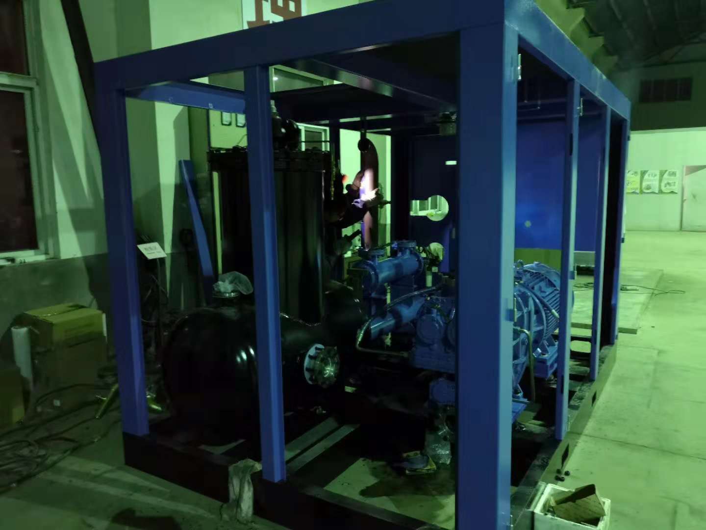 Lubricated 250kw 45m3/min Energy Save Two Stage Screw Air Compressor
