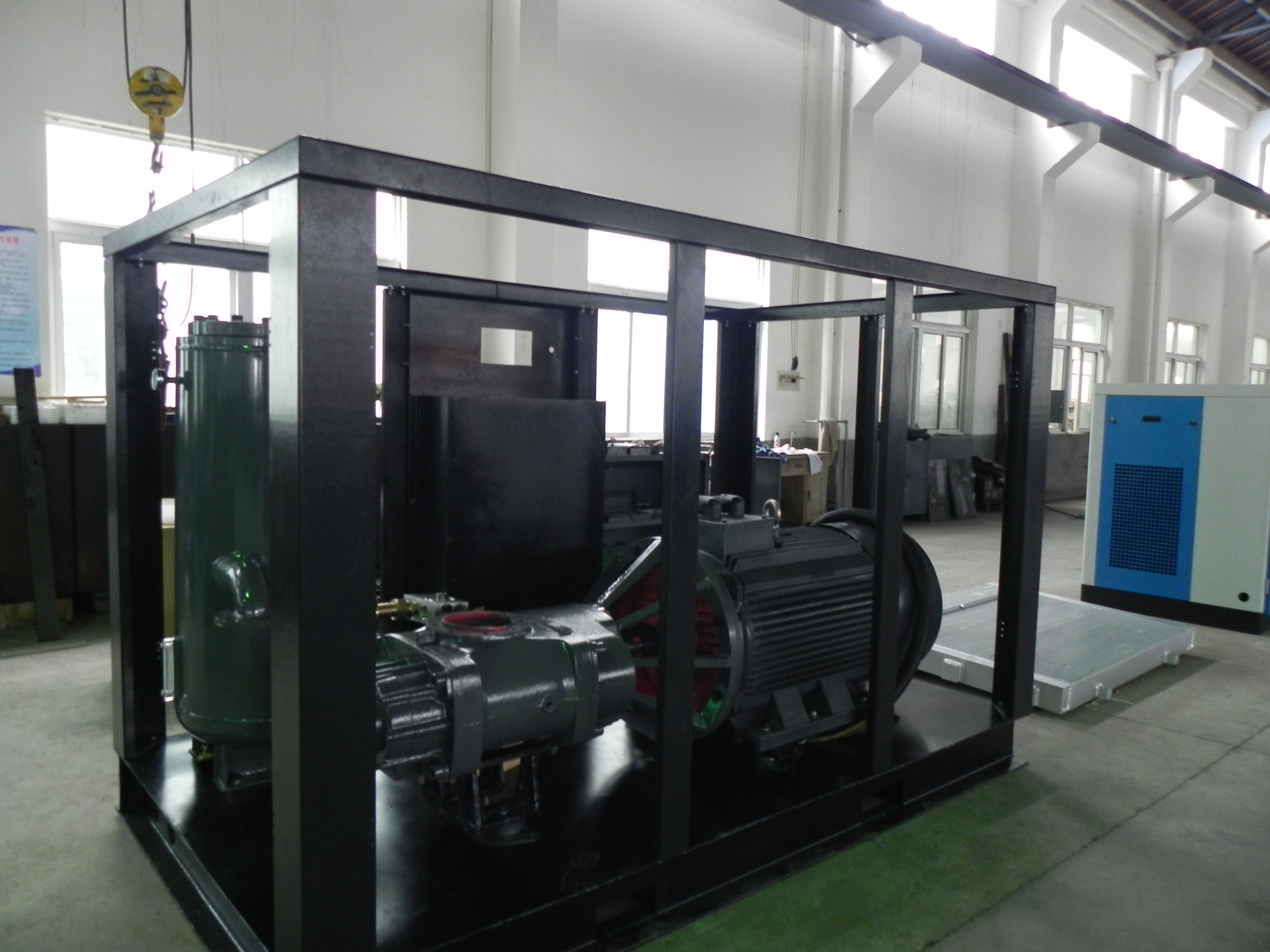 Lubricated 250kw 45m3/min Energy Save Two Stage Screw Air Compressor