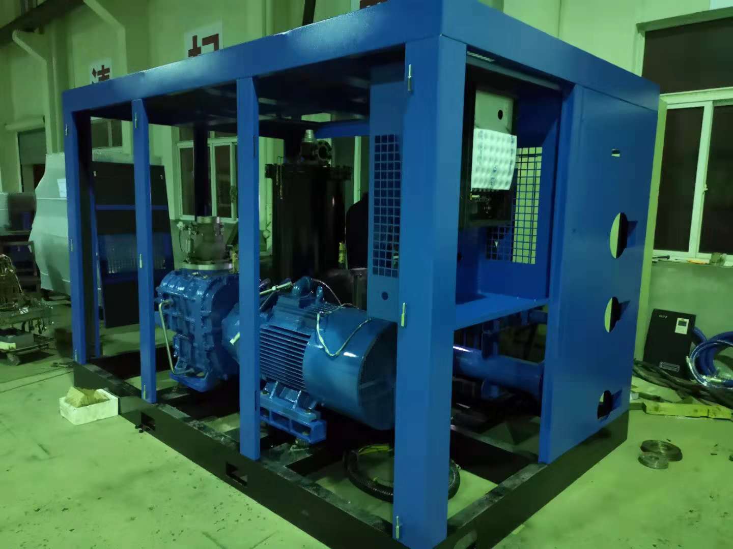 Lubricated 250kw 45m3/min Energy Save Two Stage Screw Air Compressor