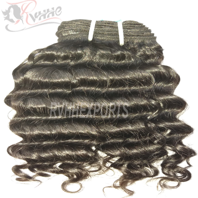 Yes Virgin Weaving Extension Type Natural Raw Indian Curly Hair Length: 10- 30 Inch (In)