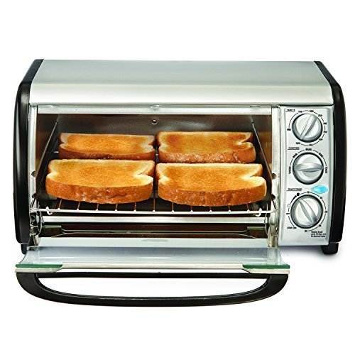 Toaster Oven - Stainless Steel, 16x12x8 in, Silver | Compact, Easy Cleaning, Easy Operation, Quick Toasting, Uniform Heating