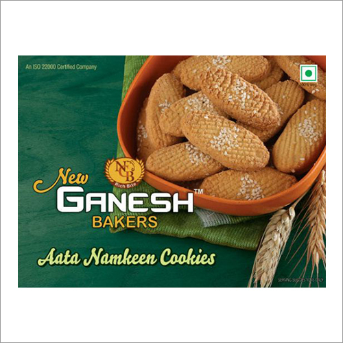 Atta Namkeen Cookie - Oval Shaped, Crispy Texture | Sugar-free, Cheese Flavor, Box Packaging, Low Cholesterol Content, Rich Aroma