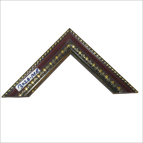Wooden Photo Frame - Rectangular Brown Design , Gold Finish with Wall Mounting for Indian Style Décor