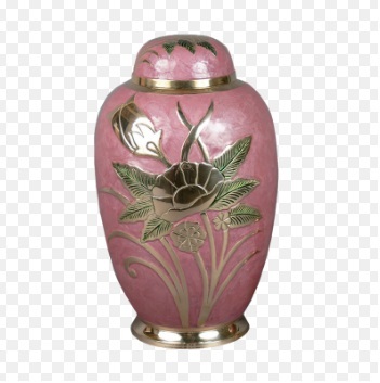 Pink & Gold Cremation Urn Lefleur