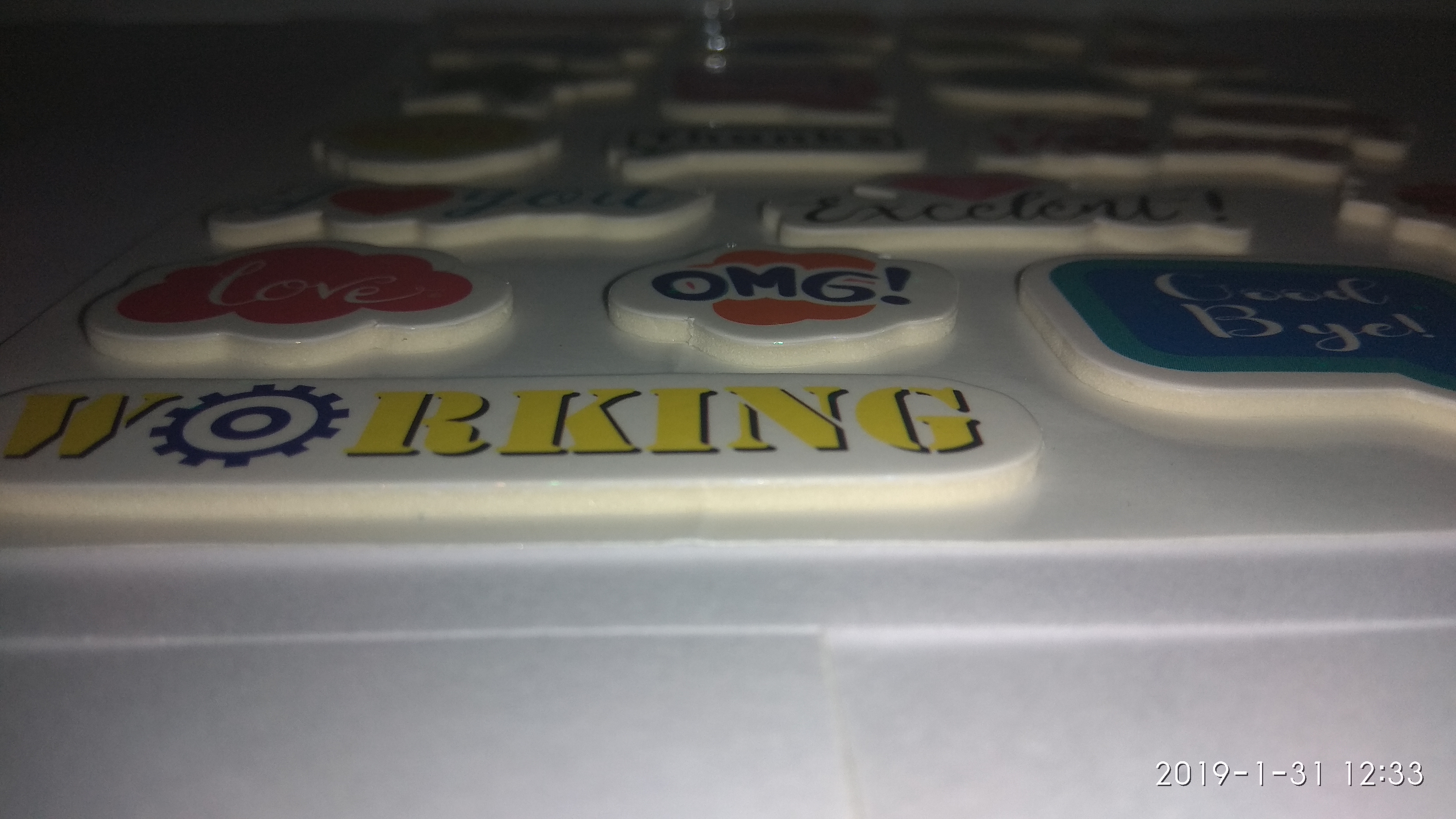 Craft Villa Glare Message Print Sticker