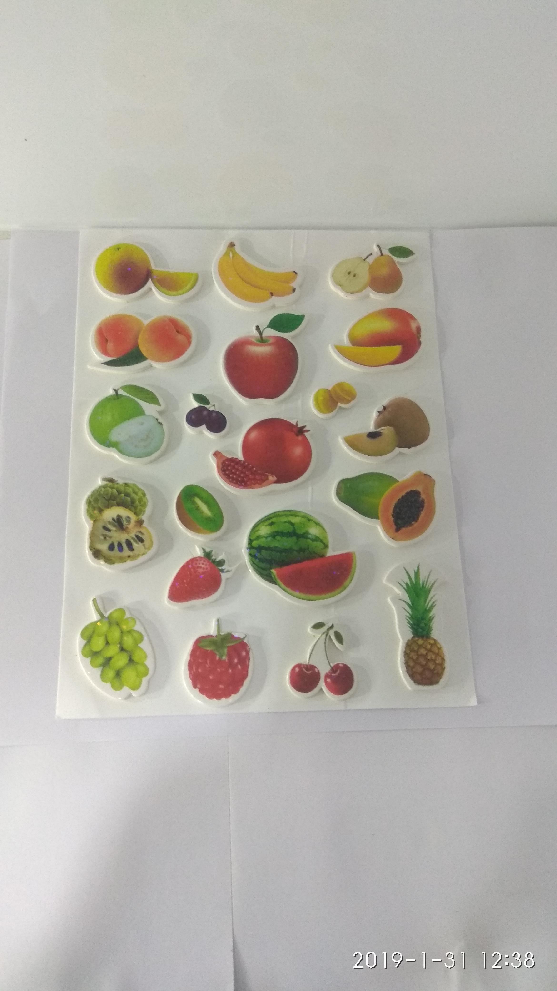 Craft Villa Glare Fruits Print Sticker