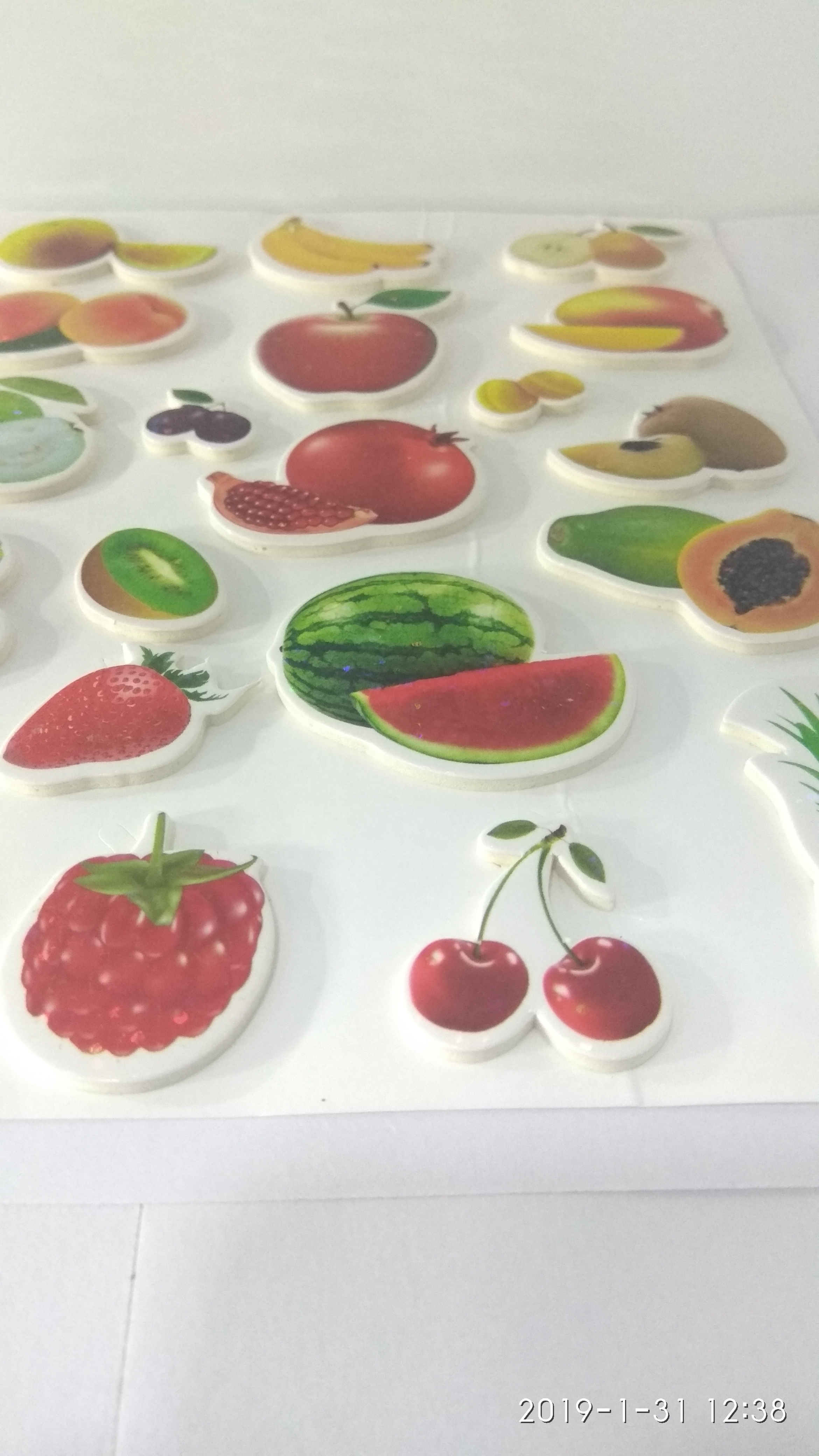 Craft Villa Glare Fruits Print Sticker