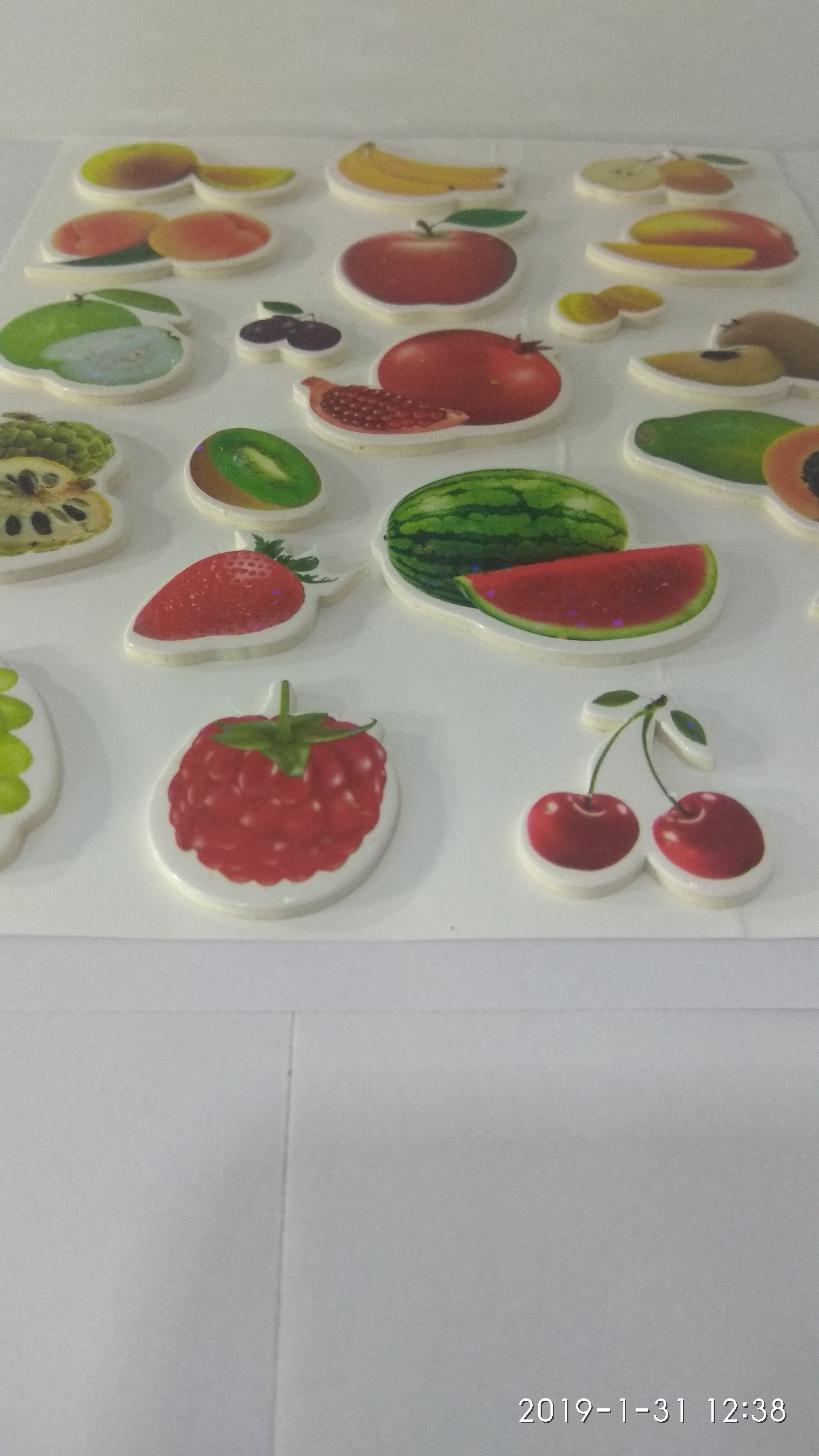 Craft Villa Glare Fruits Print Sticker