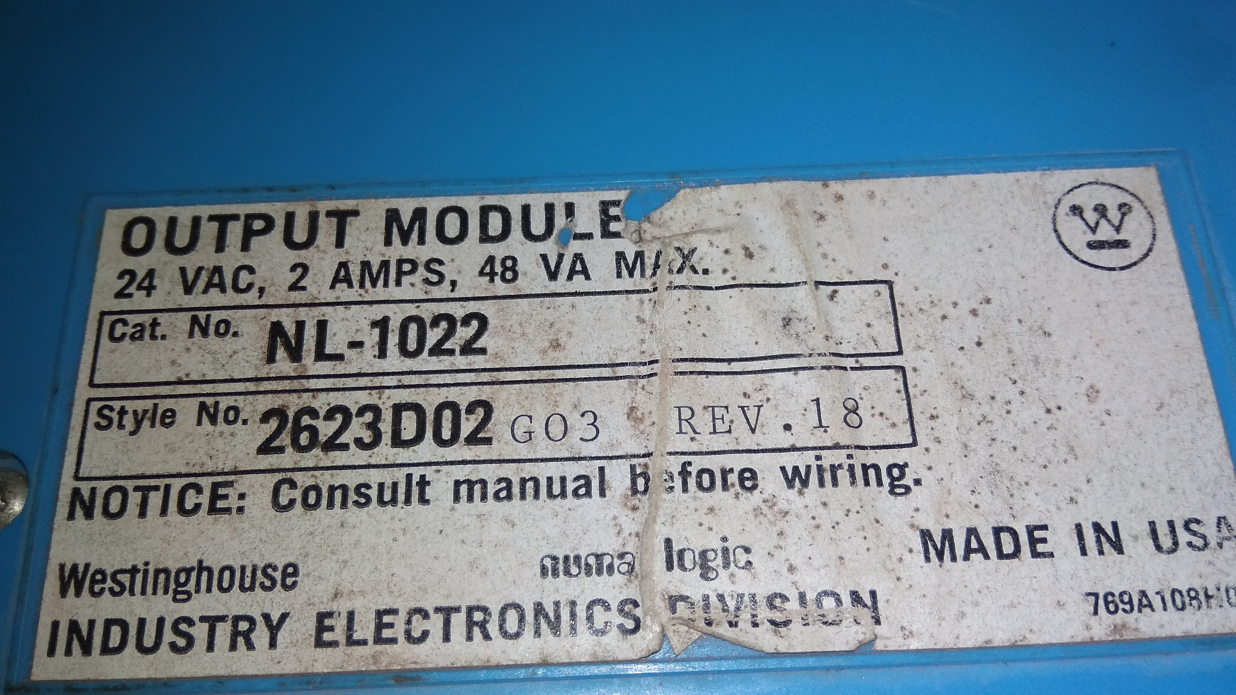 Westinghouse Cpu