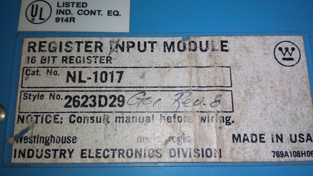 Westinghouse Cpu
