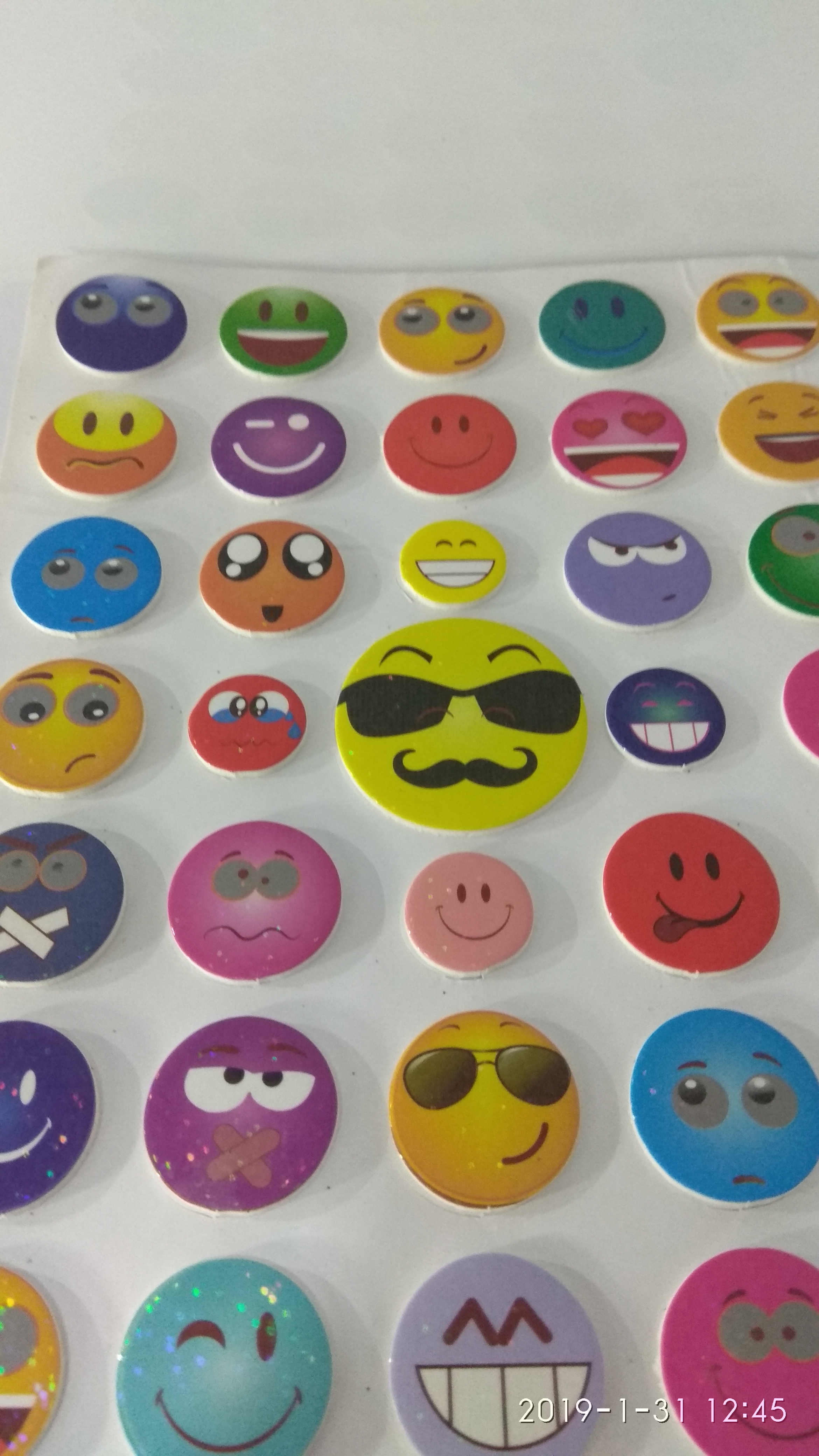 Craft Villa Glare Smiley Print Sticker