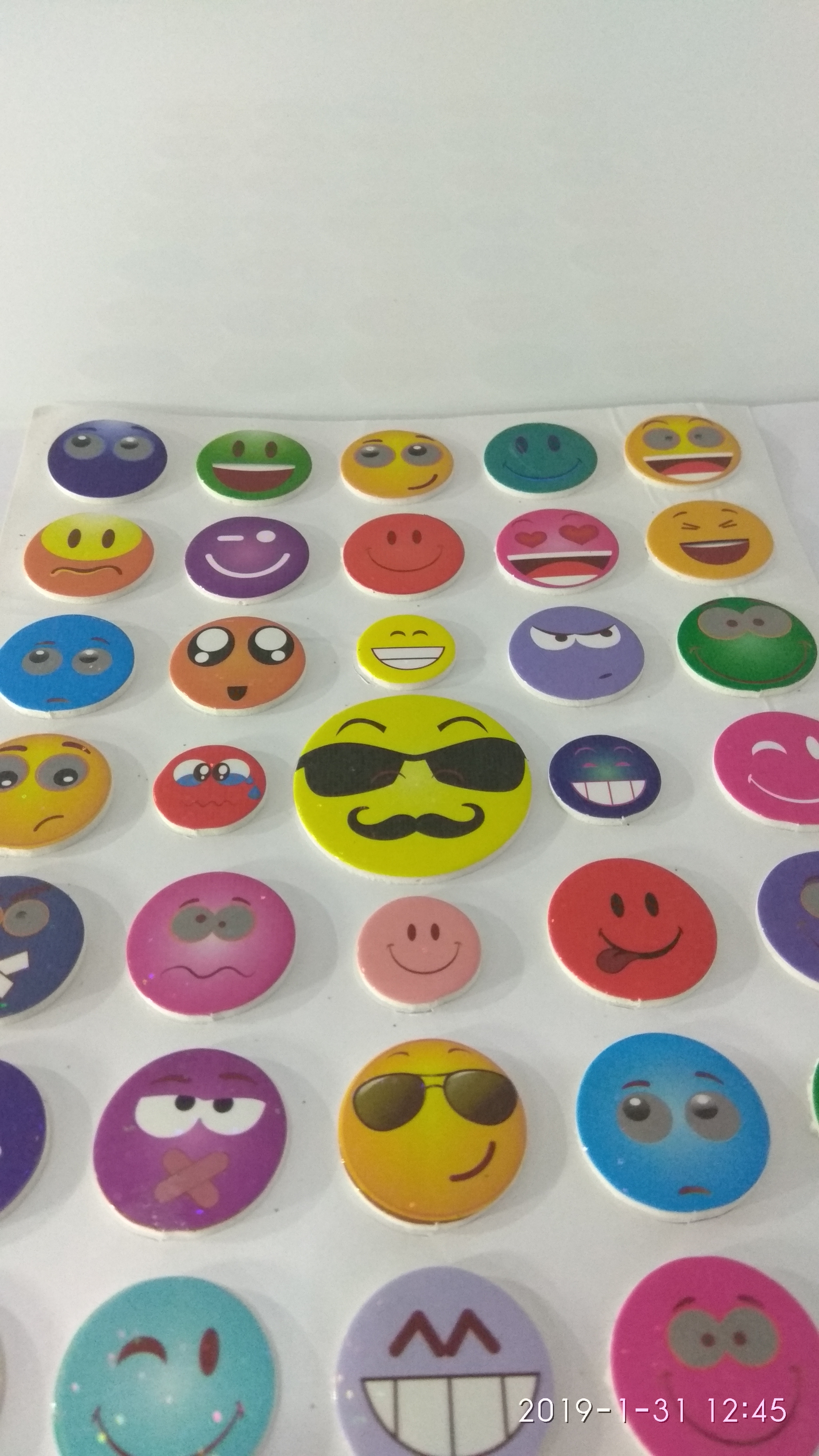 Craft Villa Glare Smiley Print Sticker