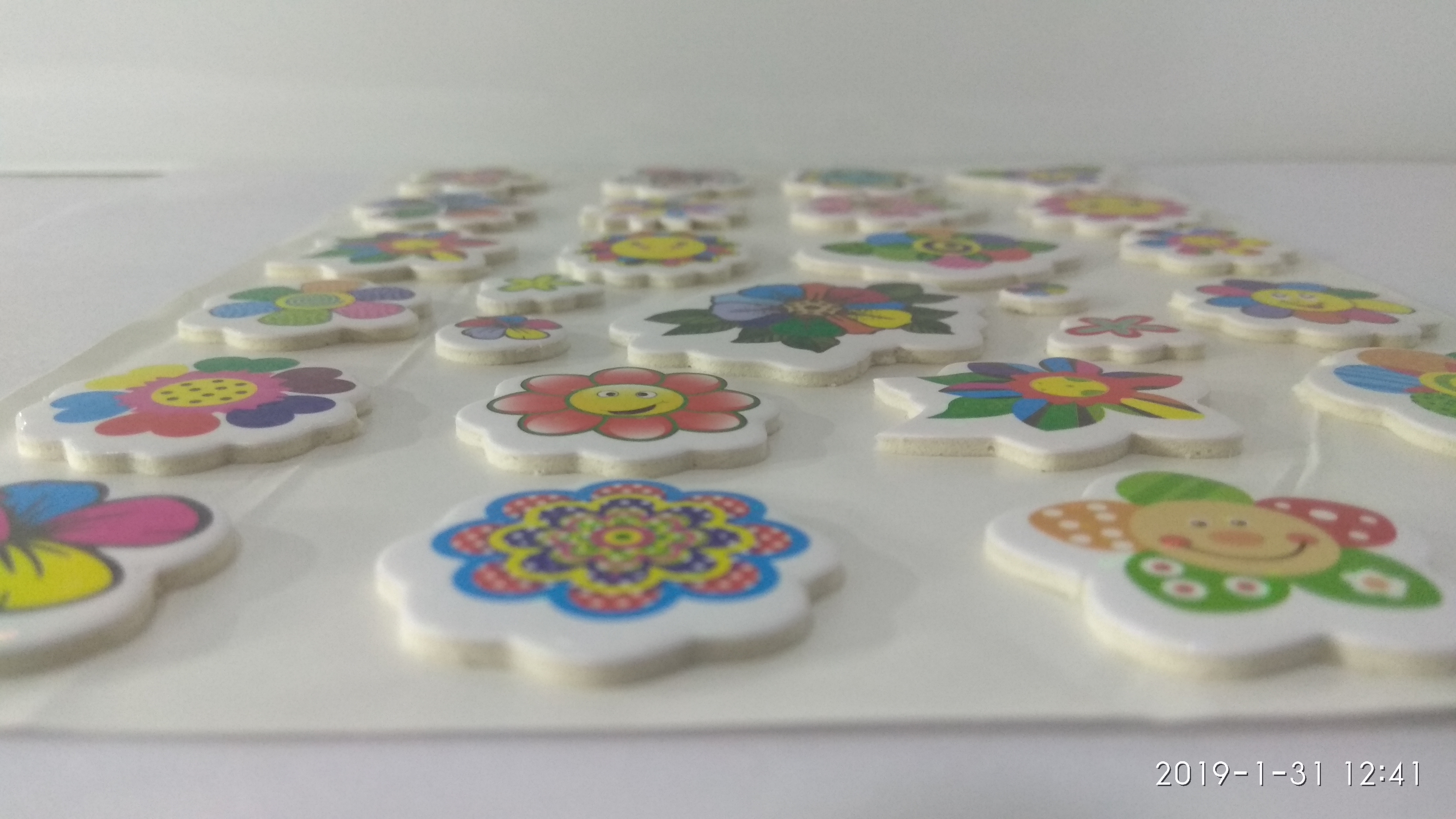 Craft Villa Glare Flower Print Sticker