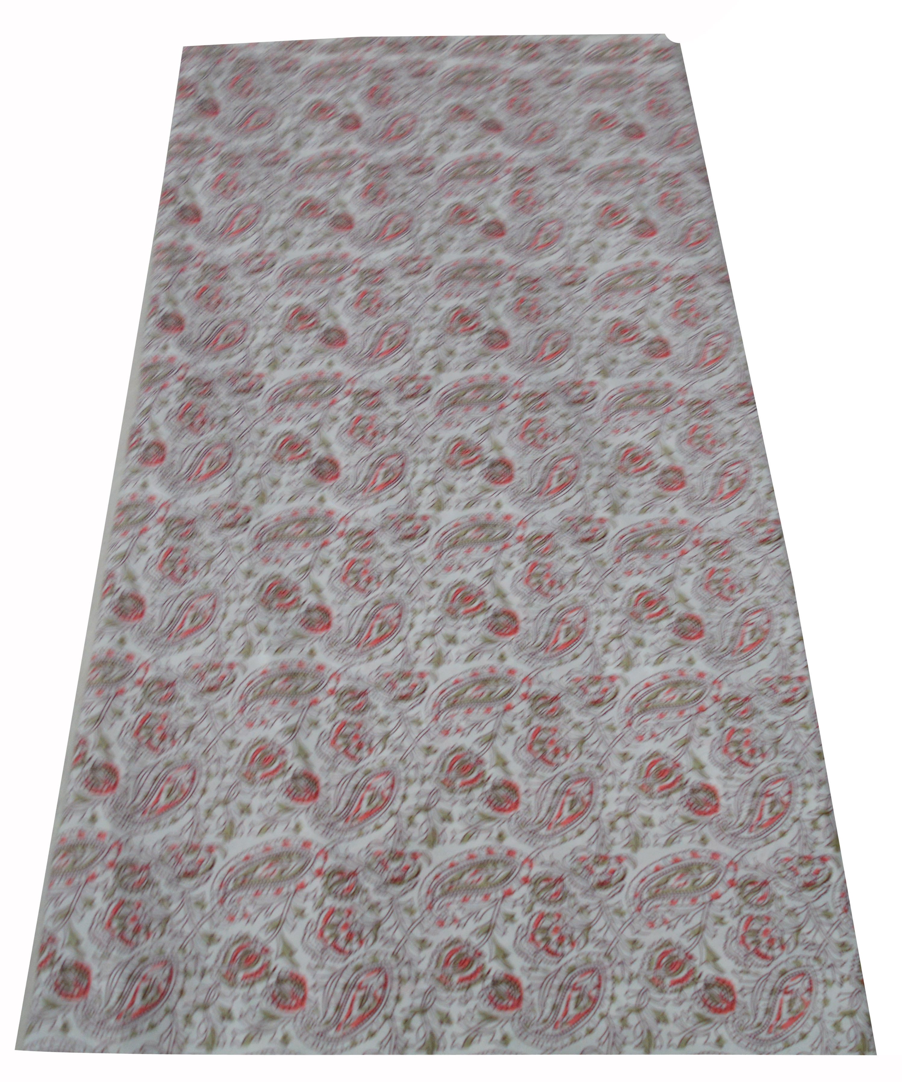 Paisley Pattern 100% Cotton Handmade Fabric - 44 Inch Width, Multicolor Design For Dressmaking, Home Decor, Curtains, And Crafting