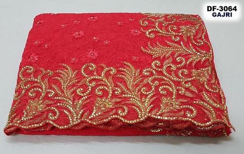 मल्टी नेट एम्ब्रॉयडरी साड़ी