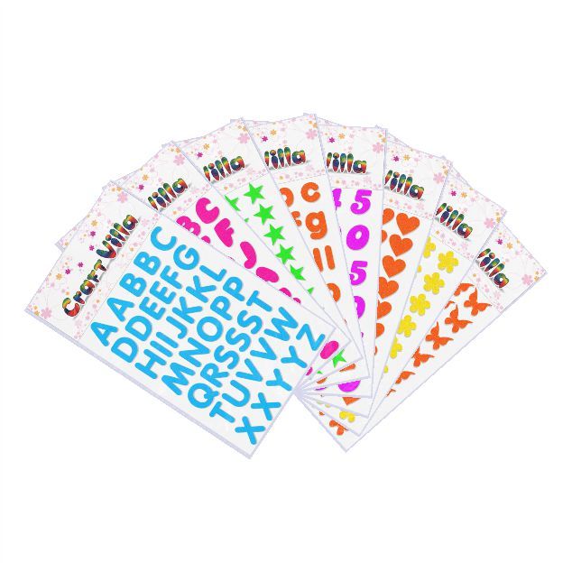 Craft Villa Small Card Big Alphabet Glitter Sticker