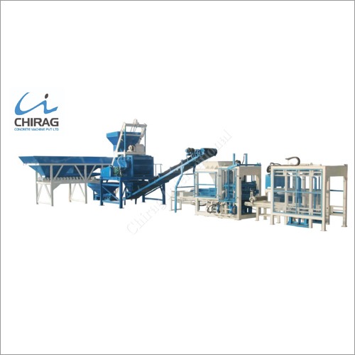Blue Fully Automatic Solid Block Making Machine