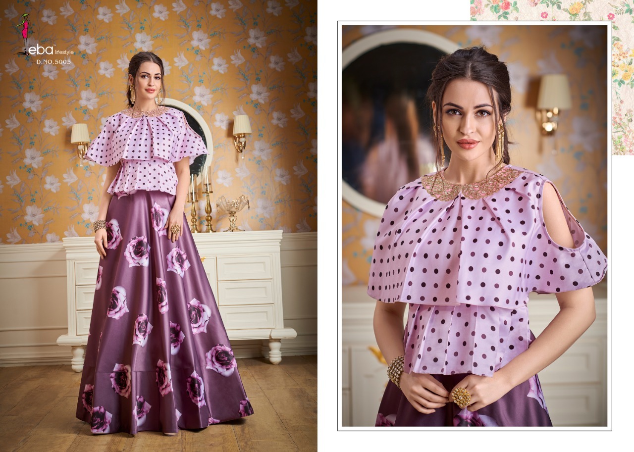 4 Mix Match Color Western Party Wear Dresses