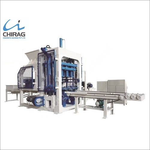 Blue Automatic Brick Making Machine