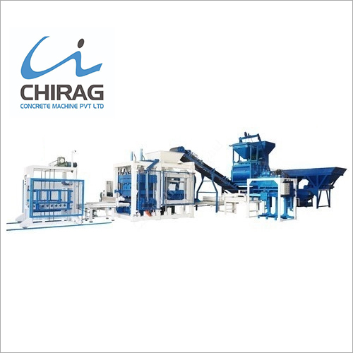 Blue Automatic Hydraulic Concrete Block Making Machine