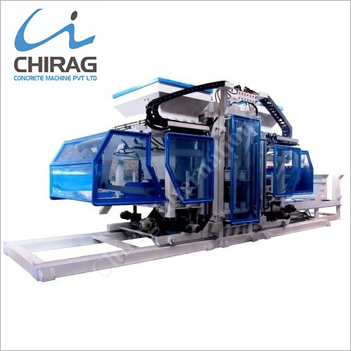 Blue Automatic Concrete Paver Block Machine