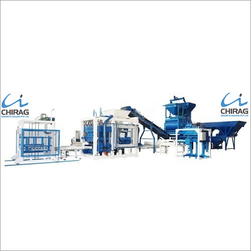 Blue Fully Automatic Interlocking Block Making Machine