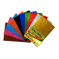 क्राफ्ट विला ईवा फोम A4 ग्लिटर शीट