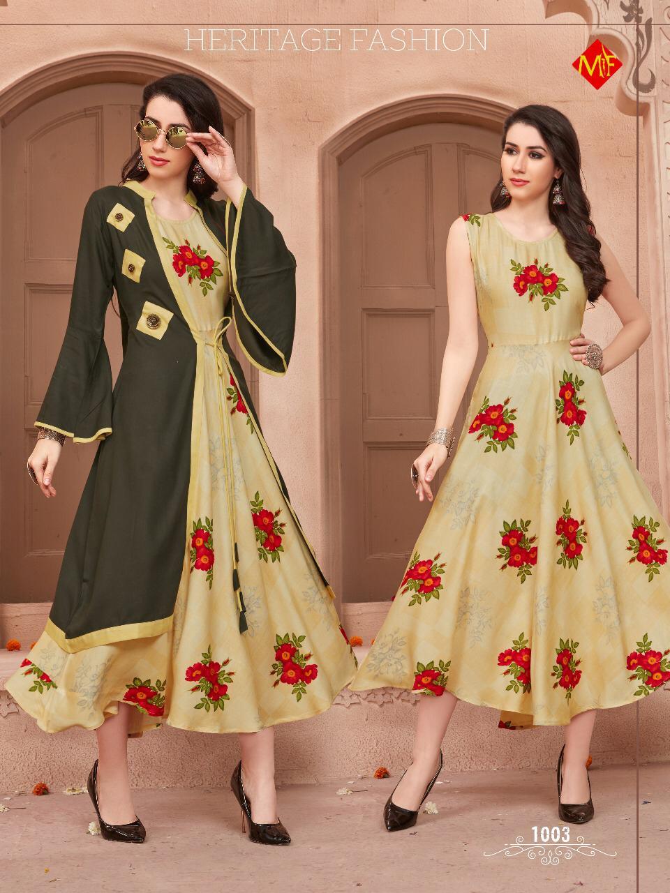 4 Colors Stylish Rayon Kurtis