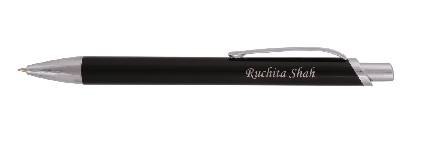 Rocket Metal Ball Pen - Thick Design With Ss Clip | Uninterrupted Smudge-free Blue Ink, Ideal For Corporate Gifting And Promotions
