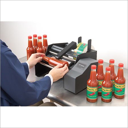 Bottle Labeling Machine - Metal Construction, Semi Automatic - PLC Controlled, Electric Drive, Computerized Operation