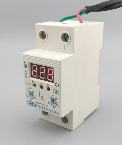 Xlpe Tomzn Adjustable 230v Ac 40a Over And Under Voltage Protector