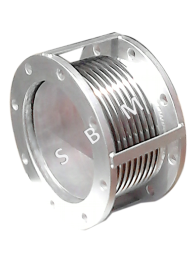SS Exhaust Bellow - Stainless Steel, Size 20MM to 1500MM, Silver Color | High Temperature Resistance up to 750C, Flange Connection